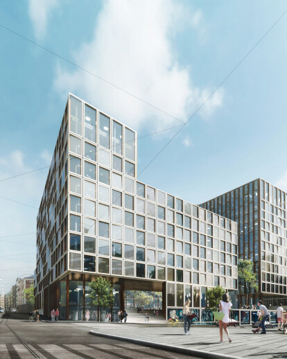 New retail and office complex for Store Brann Eiendom AS. in in downtown Oslo