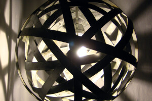 Orbits Recycled Wine Barrel Hoops Light