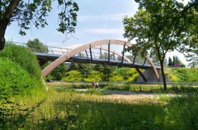 bicycle- footbridge Vlinderbrug N18 Lichtenvoorde 