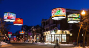 Giant Lampshades Create Spectacular Urban Lighting in Quebec City