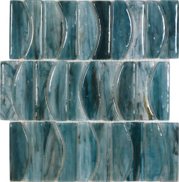 Groove Tile in Blues