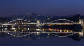 Schuman Bridge on the Saône