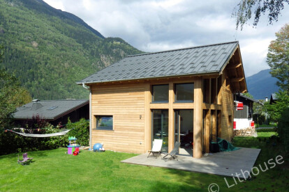 Chalet in mountains