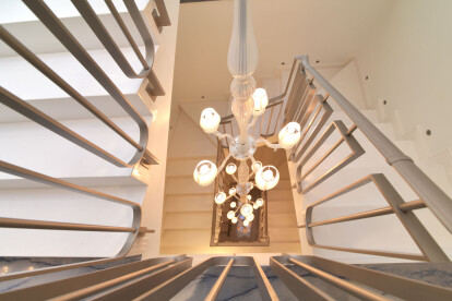 Nickel Plated Straight Staircases