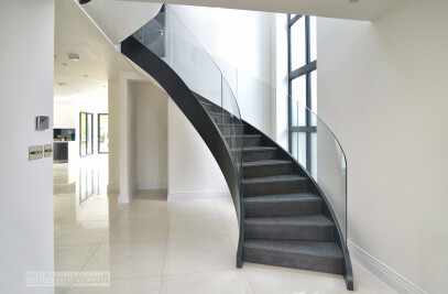 Northumerland Project - Helical Stairs with Glass Balustrade