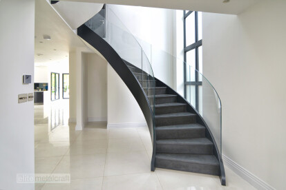 Northumerland Project - Helical Stairs with Glass Balustrade
