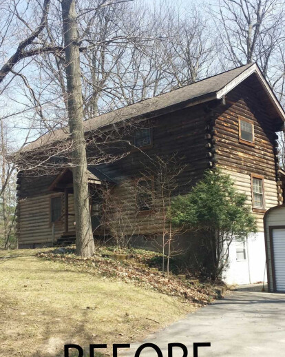 Log Home Renovation and Rebuild 2014