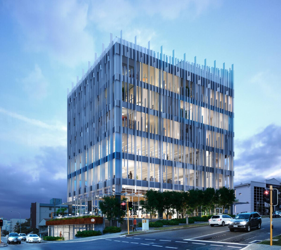 Architectural visualization of a mixed-use building in Perth