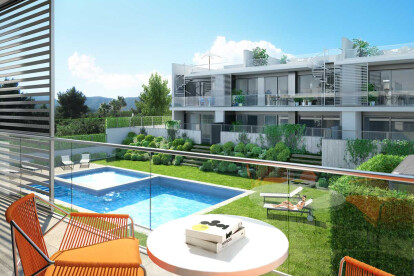 Architectural rendering of dwellings in Ibiza