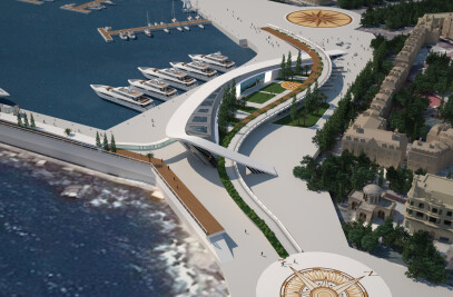  Reconstruction of the marine station in Yalta