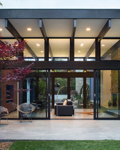 Modern Atrium House by Klopf Architecture