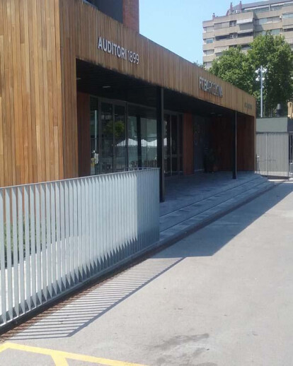 NEW ENTRANCE AT FC BARCELONA´S CAMP NOU