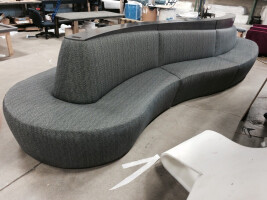 Two Sided Serpentine Banquette