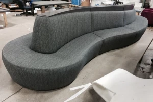 Two Sided Serpentine Banquette