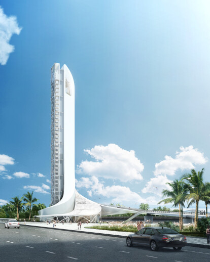 Zhuhai JIANFENG Bridge East Square Landscape Tower 