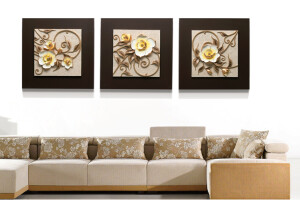 YISENNI 3D Relief Handmade Painting for  wall decoration