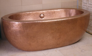 The Hand Repousse Copper Zen Bathtub