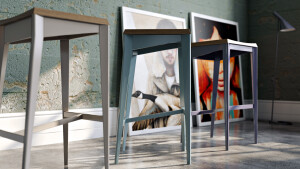 3D visualizations of the furniture