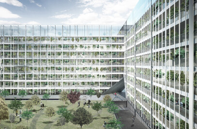 Green Showers - Hybrid Housing in Hamburg