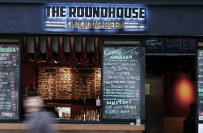 The Roundhouse . Chicken + Beer