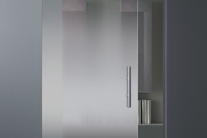 Madras® Nuvola. Gradient satin glass for doors.