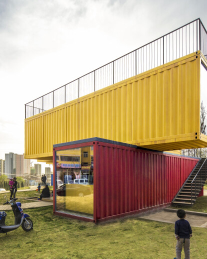 Container Stack Pavilion