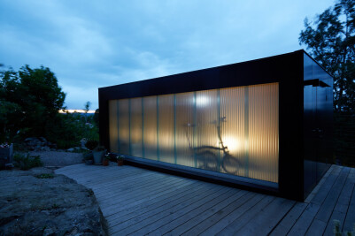 Outdoor light, studio and storage space