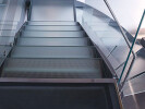 Madras® Matrix Flooring. Anti-slip glass for stair