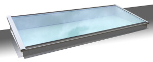 60 minutes fire rated RE rooflight with HR++ insulated glass