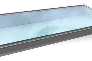 60 minutes fire rated RE rooflight with HR++ insulated glass