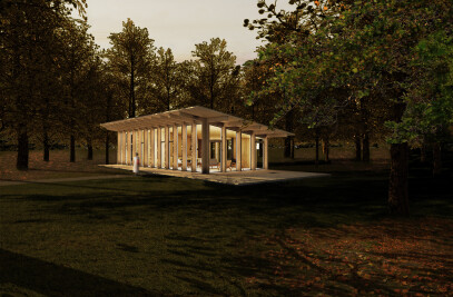 Pavillon dans les bois