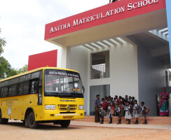 Grand entrance inviting the students