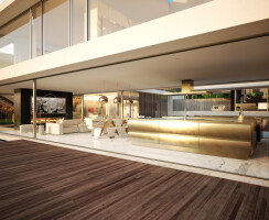 Architectural visualization of a luxury house