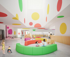 3D visualizations of architectural contest for a pediatric hospital