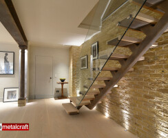 Ladbroke Road Project - Straight Staircase with Glass Balustrade