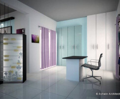 5 BHK Apartment Interior Design In Bangalore by Ashwin Architects