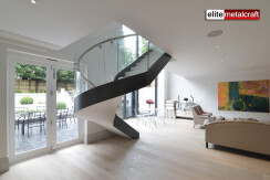 Elliptical Stairs in private Residence in Wimbledon
