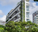 Jardin - the development emerging out of a nestle of green and foliage