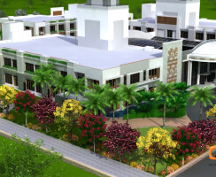 Resort Bird Eye View | Architectural 3D Exterior