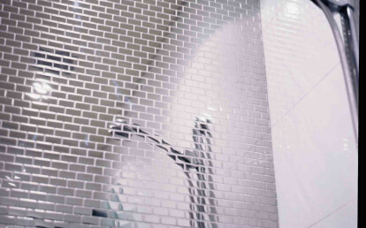 ALLOY Bauhaus tile in Mirror Polished Stainless Steel