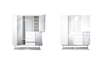 Teca, wardrobe system, design Alfredo Häberli