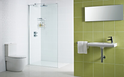 Decem Wetroom Panel with Exposed Profile