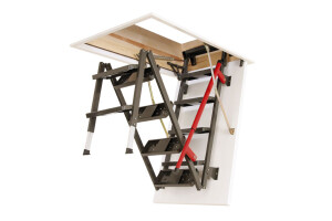 LML metal loft ladder + DRL flat roof access door