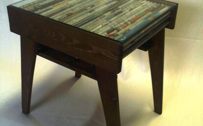 newspaper coffee table tavolino