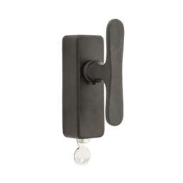 Pure PhT window handle with key in Aged Iron (VO)