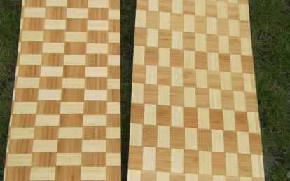 braided bamboo longboard veneer
