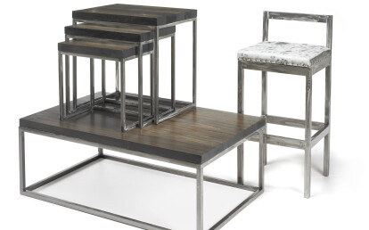 Brushed steel industrial collection