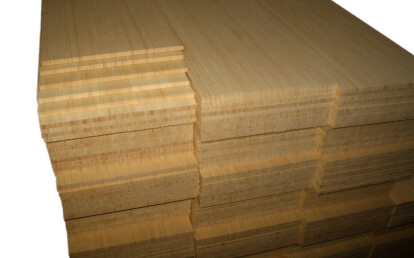 natural vertical single ply bamboo longboard veneer