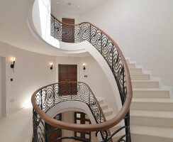 Bespoke Elliptical Staircase with Laser Cut Balustrade