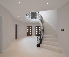 Bespoke Elliptical Staircase with Laser Cut Balustrade
